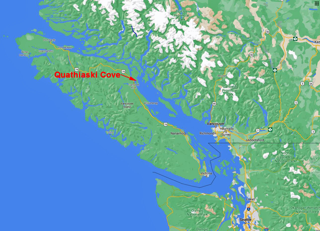 House on Quathiaski Cove